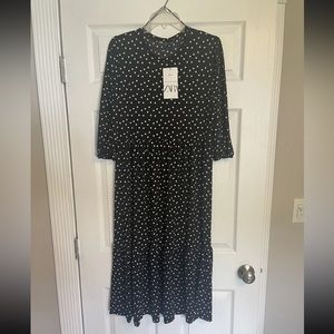 Zara Polka dot dress NWT size M